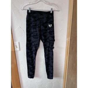 Firmabs Camo Cargo Leggings High Waist Pockets Athleisure Workout Activewear‎